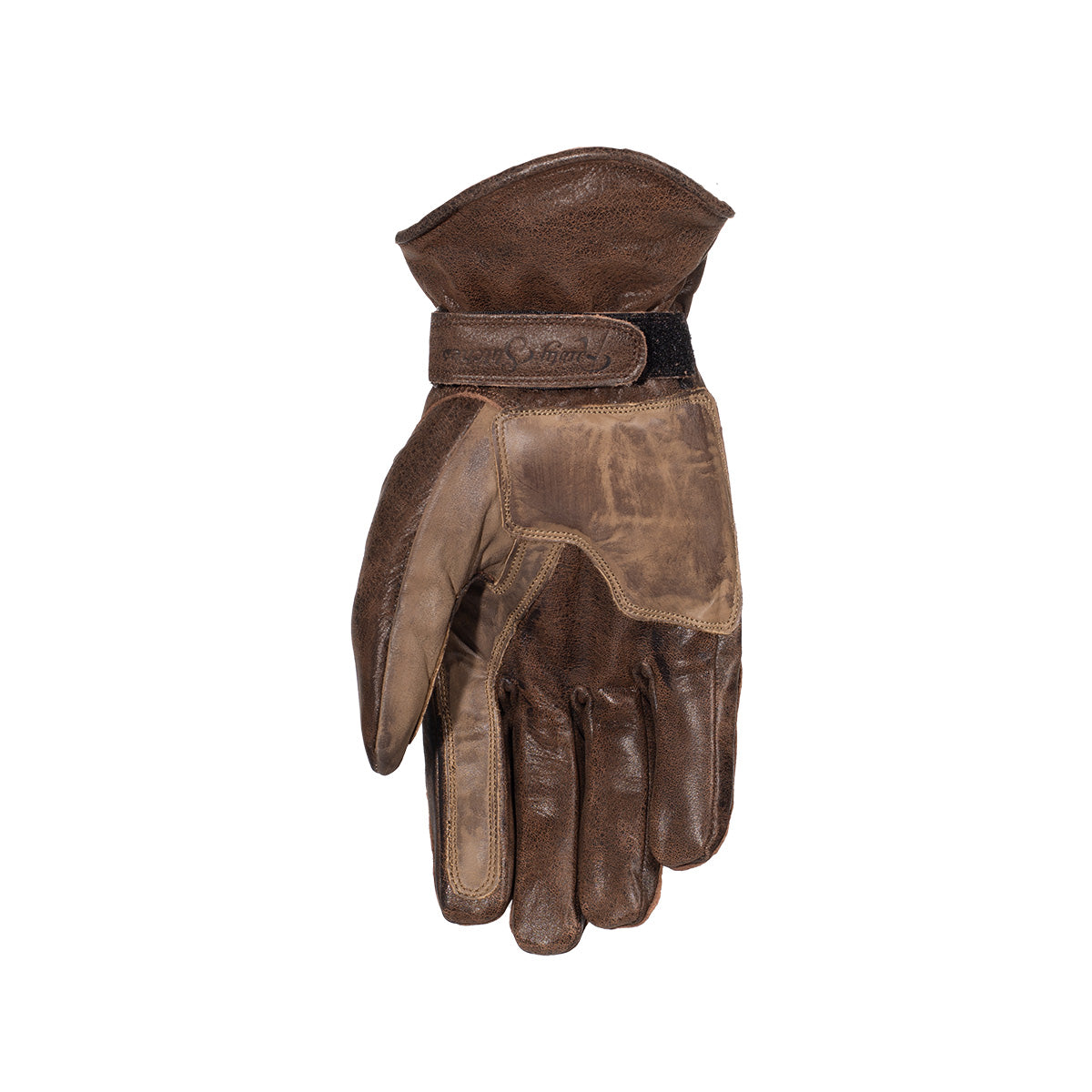 Rusty Stitches Johnny Leather Gloves Rusted Brown - FREE 1 YEAR Returns, FREE UK Delivery | ThrottleChimp