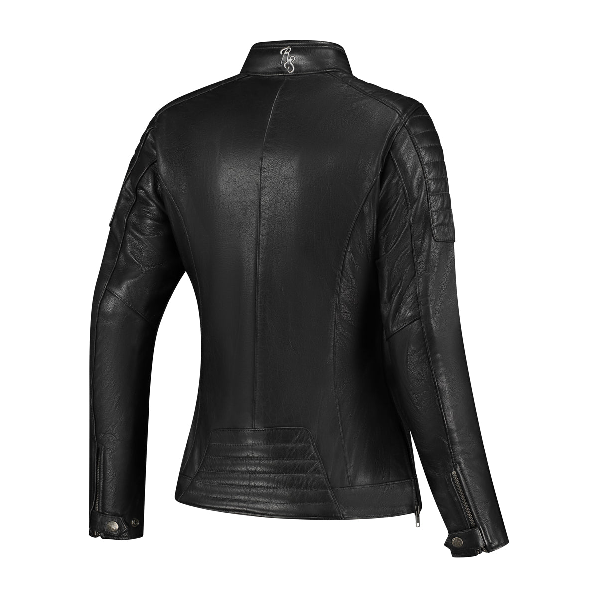 Rusty Stitches Alice Ladies Leather Jacket Black / White - FREE 1 YEAR Returns, FREE UK Delivery | ThrottleChimp