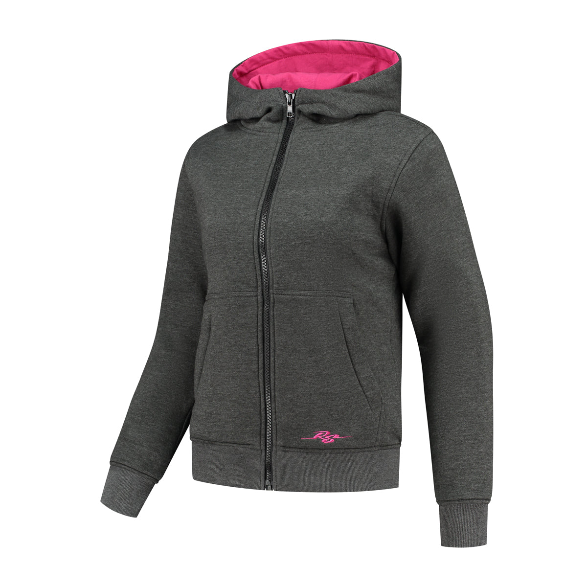 Rusty Stitches Wendy Ladies Textile Jacket Grey / Pink - FREE 1 YEAR Returns, FREE UK Delivery | ThrottleChimp