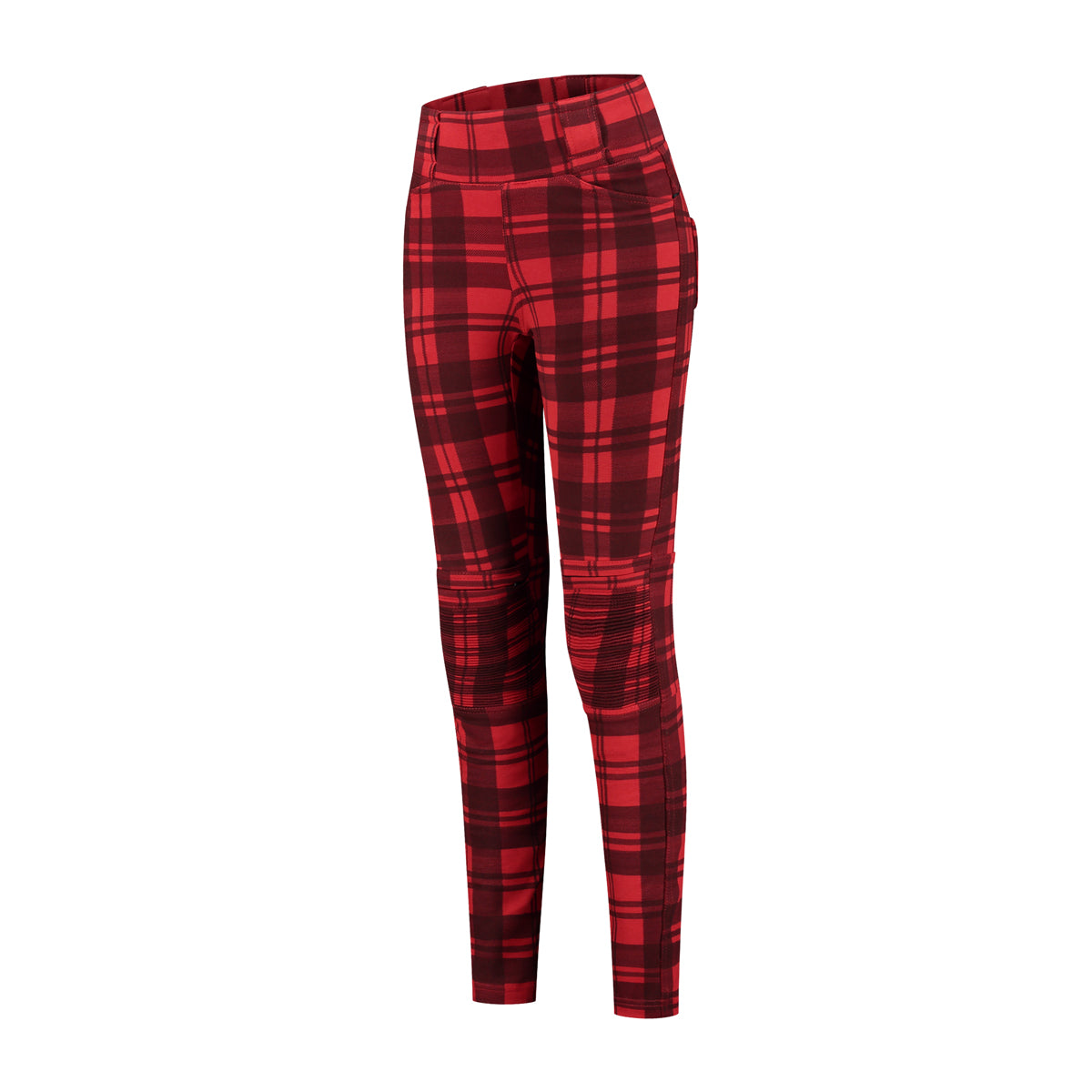 Rusty Stitches Claudia V2 Ladies Leggings Red / Black - FREE 1 YEAR Returns, FREE UK Delivery | ThrottleChimp