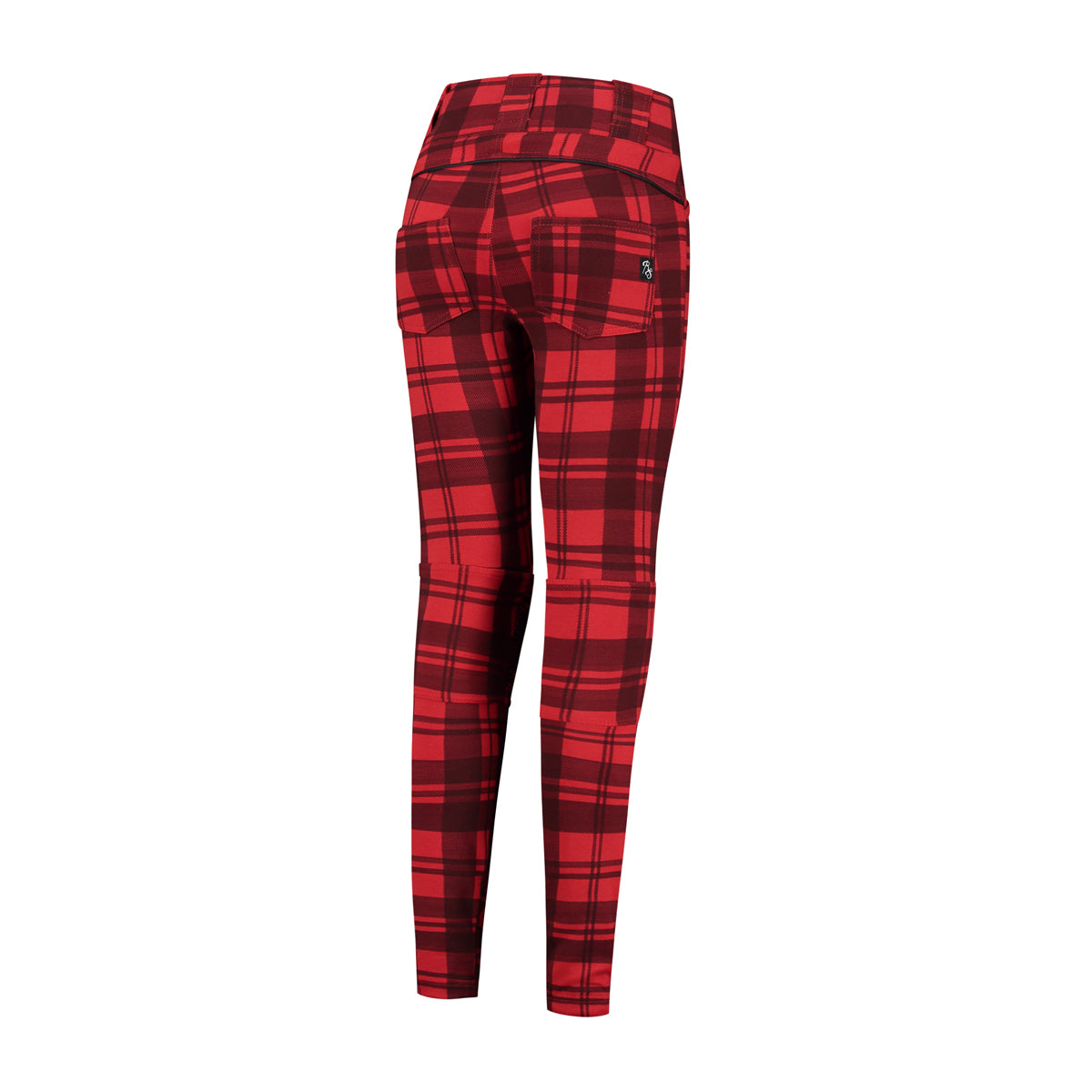 Rusty Stitches Claudia V2 Ladies Leggings Red / Black - FREE 1 YEAR Returns, FREE UK Delivery | ThrottleChimp