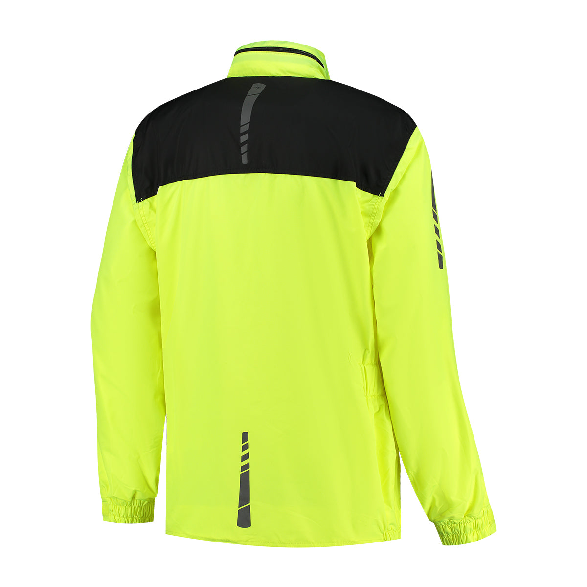 Rusty Stitches Sander Rain Over Jacket Black / Fluo Yellow - FREE 1 YEAR Returns, FREE UK Delivery | ThrottleChimp