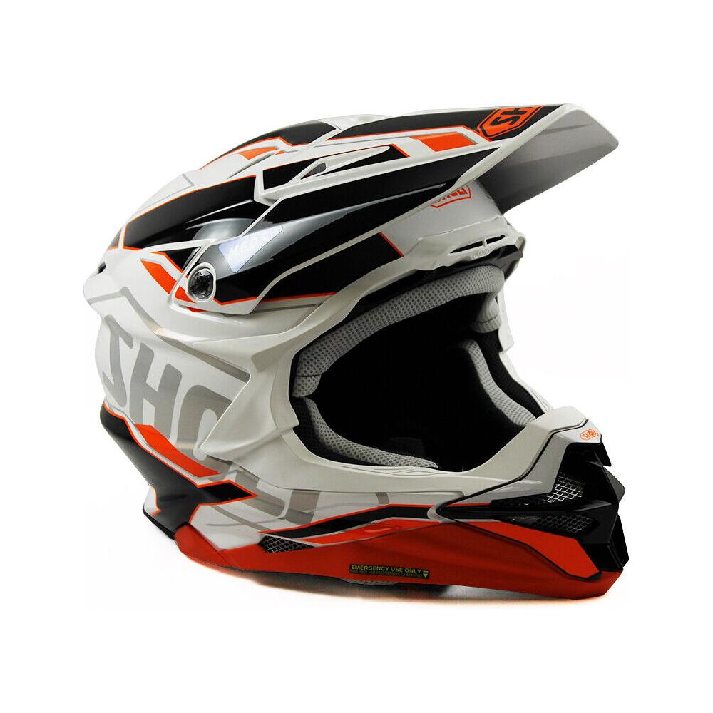 Shoei VFX-WR Allegiant TC8 Off-Road Helmet Orange FREE 1 YEAR Returns, FREE UK Delivery | ThrottleChimp