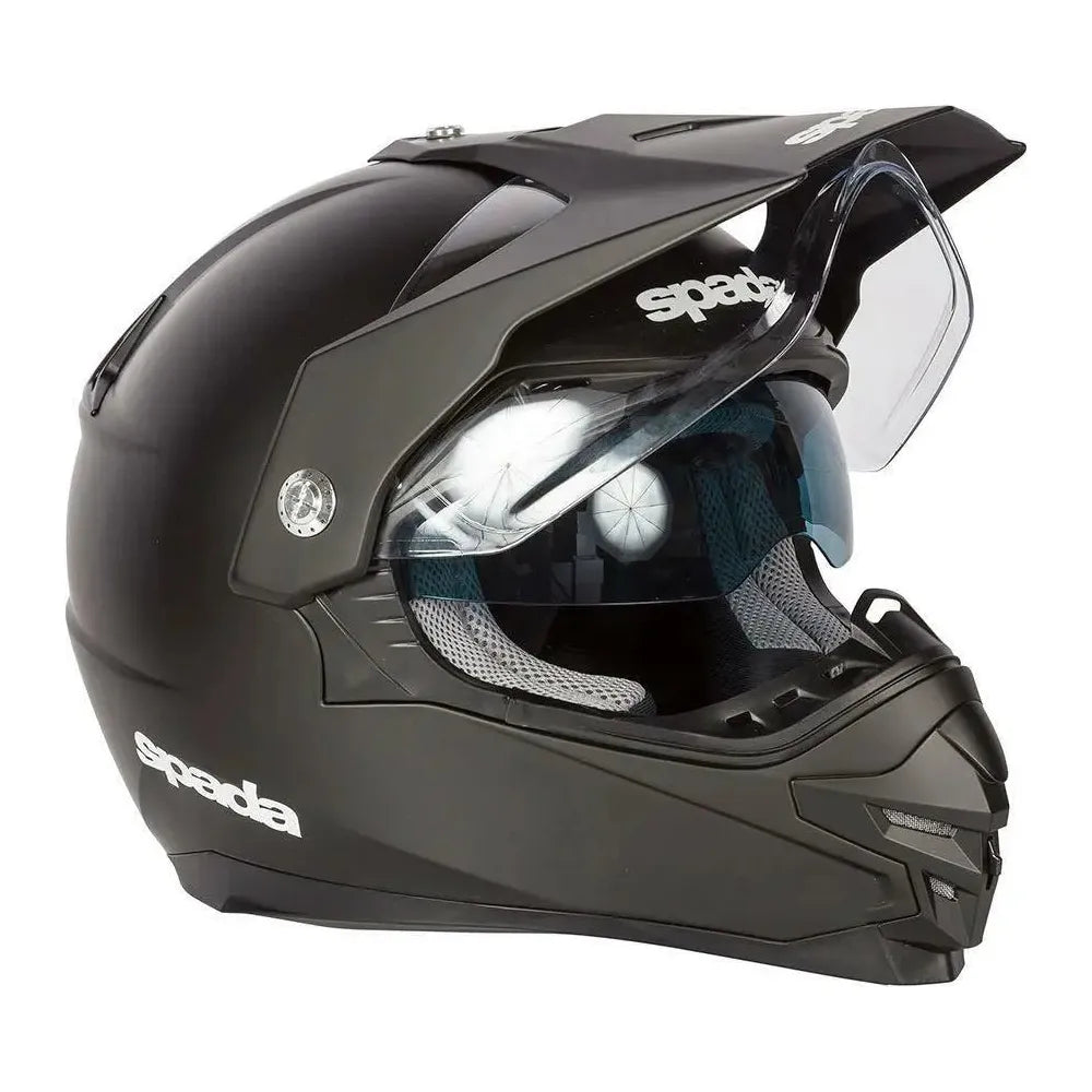 Spada Intrepid Plain Full Face Helmet Matt Black FREE 1 YEAR Returns, FREE UK Delivery | ThrottleChimp