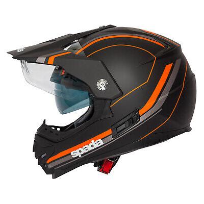 Spada Intrepid Delta Full Face Helmet Black / Orange (Image 2) - ThrottleChimp