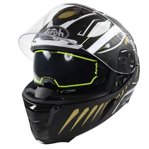 Airoh Spark Flow Full Face Helmet Matt Black Vibe FREE 1 YEAR Returns, FREE UK Delivery | ThrottleChimp