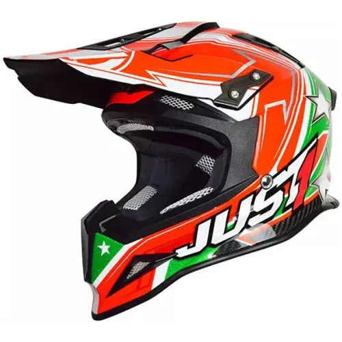 Just1 J12 Carbon MX Helmet Aster Italy (Image 2) - ThrottleChimp