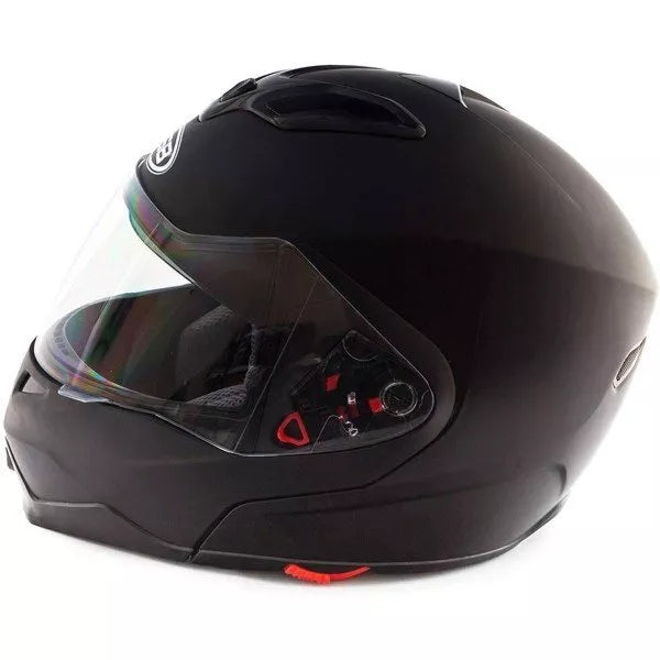 GSB G-339 Flip-Up Helmet Matt Plain Black (Image 3) - ThrottleChimp