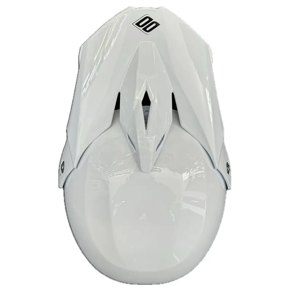 Shot Furious MX Helmet Solid Gloss White FREE 1 YEAR Returns, FREE UK Delivery | ThrottleChimp