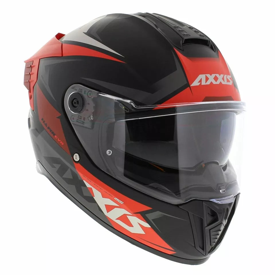 Axxis Hawk Evo SV Ixil B15 Full Face Helmet Matt Red (Image 3) - ThrottleChimp