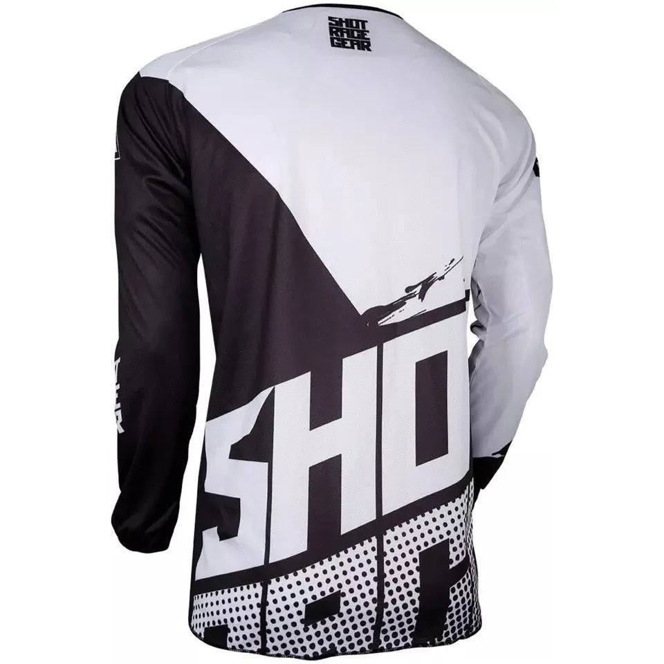 Shot Devo Kids MX Jersey Venom Black / White (Image 2) - ThrottleChimp