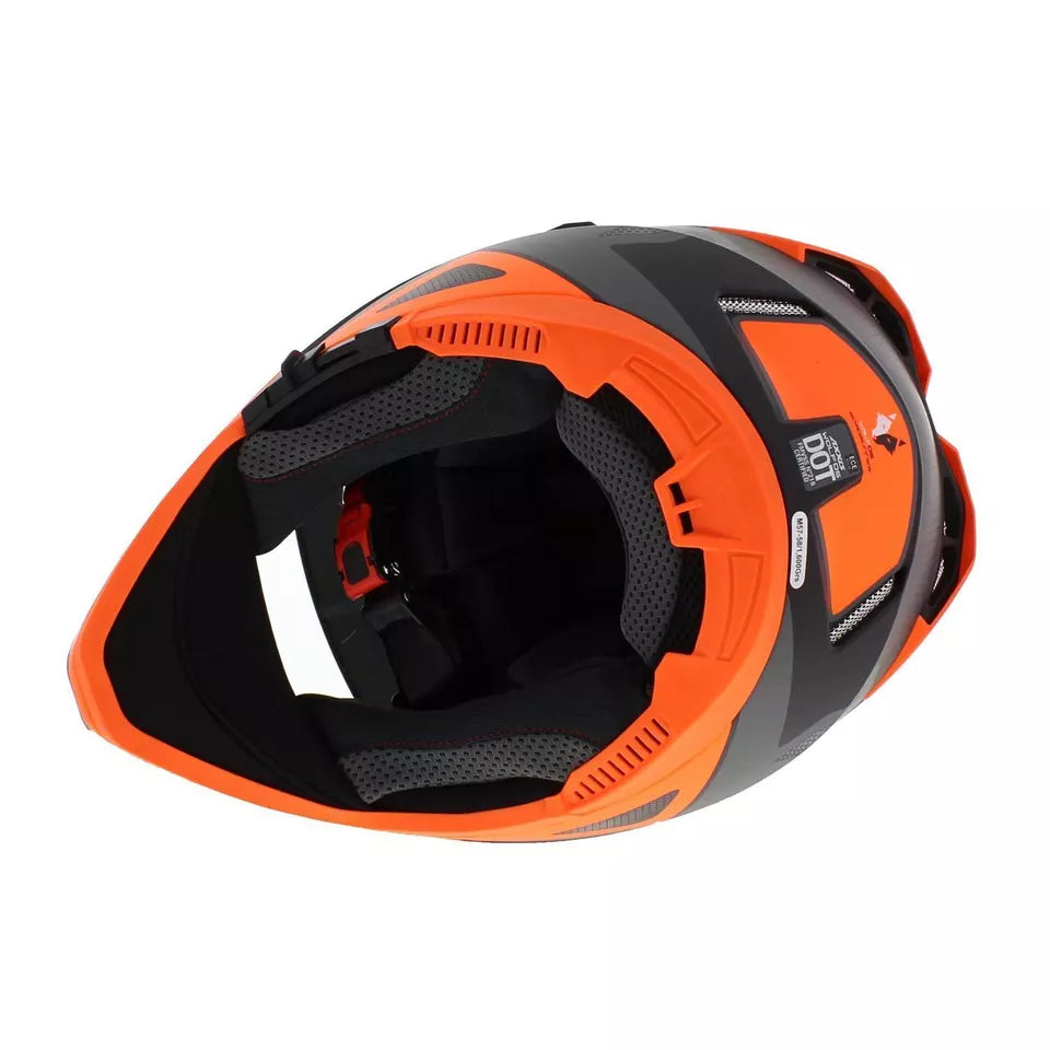 Axxis Wolf DS Roadrunner B4 Adventure Helmet Matt Orange (Image 6) - ThrottleChimp