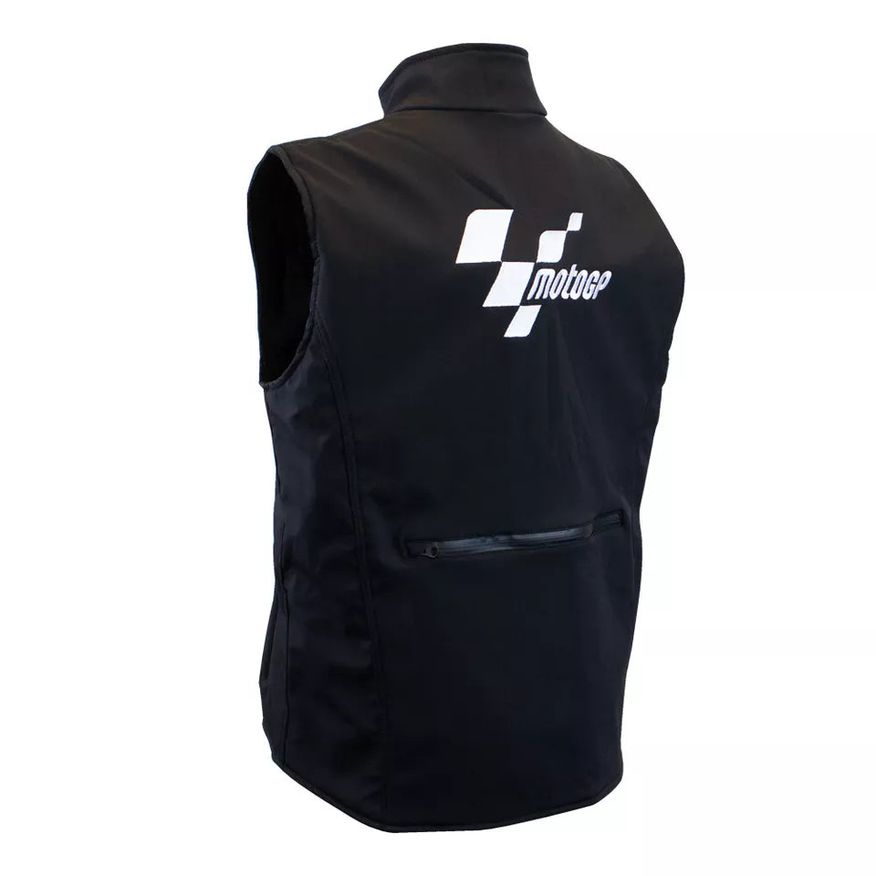 MotoGP Softshell Adult Gilet Black (Image 2) - ThrottleChimp