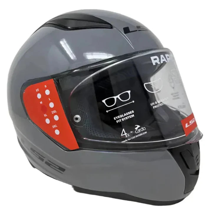 LS2 FF353 Rapid 2 ECE 22.06 Full Face Helmet Solid Nardo Grey FREE 1 YEAR Returns, FREE UK Delivery | ThrottleChimp