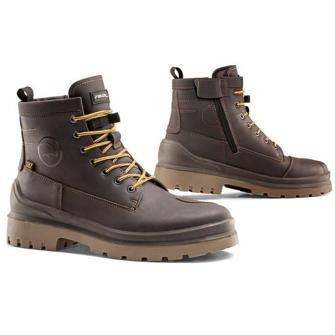 Falco Scout Leather Boots Brown - ThrottleChimp
