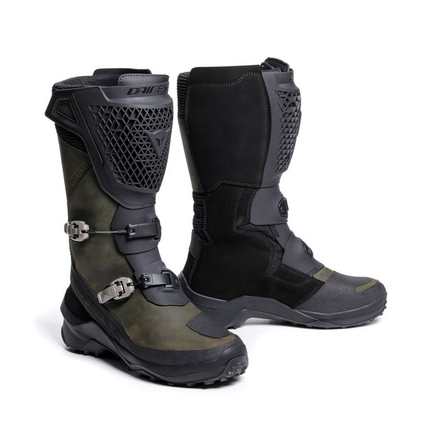 Dainese Seeker All Weather Touring Gore-Tex Boots Army Green / Black (Image 7) - ThrottleChimp