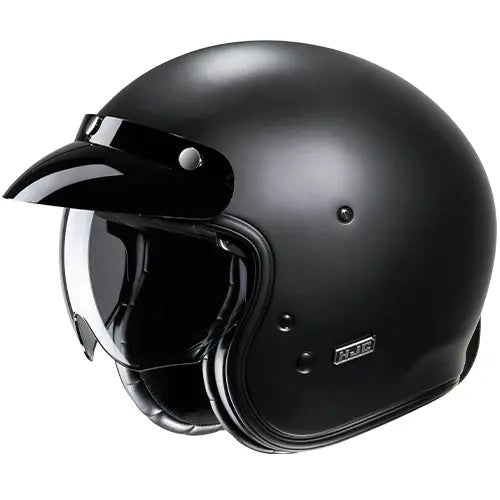 HJC V31 Open Face Helmet Matt Black (Image 2) - ThrottleChimp