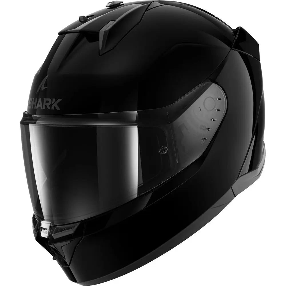 Shark D-Skwal 3 Full Face Helmet Blank Black FREE 1 YEAR Returns, FREE UK Delivery | ThrottleChimp