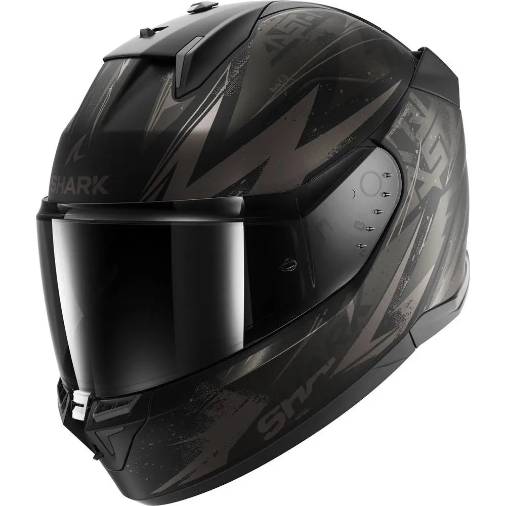 Shark D-Skwal 3 Full Face Helmet Blast R Black / Grey - ThrottleChimp