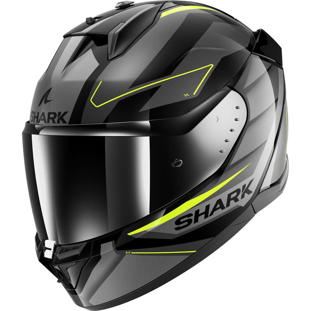 Shark D-Skwal 3 Full Face Helmet Sizler Black / Grey / Yellow - ThrottleChimp