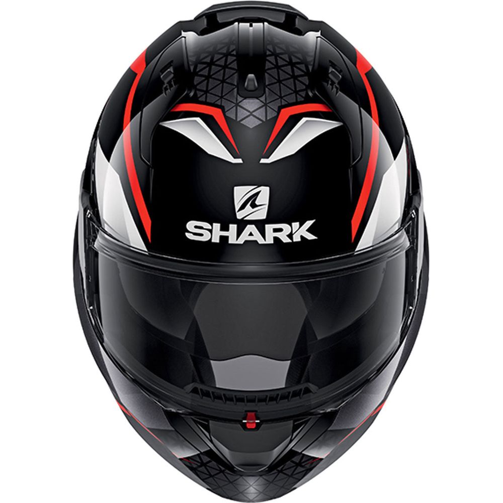 Shark Evo ES Yari Full Face Helmet Black / Red / White (Image 3) - ThrottleChimp