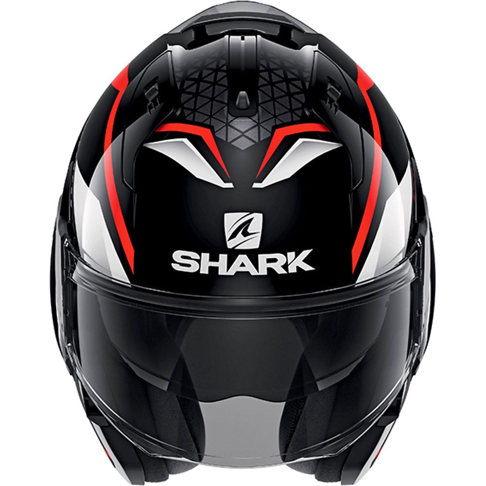 Shark Evo ES Yari Full Face Helmet Black / Red / White (Image 4) - ThrottleChimp