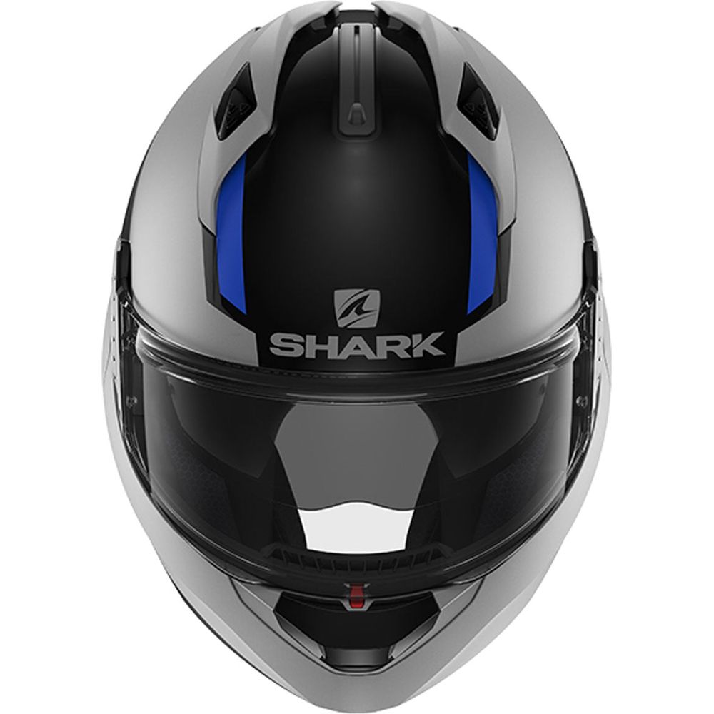 Shark Evo GT Sean Full Face Helmet Black / Silver / Blue (Image 3) - ThrottleChimp