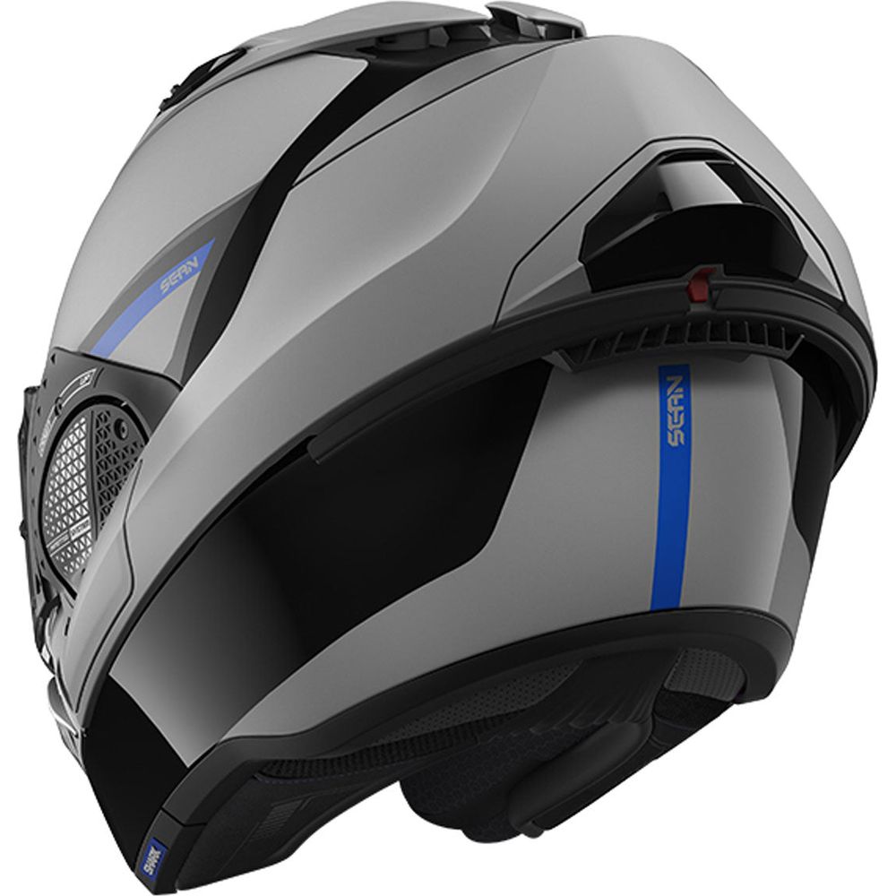 Shark Evo GT Sean Full Face Helmet Black / Silver / Blue (Image 5) - ThrottleChimp