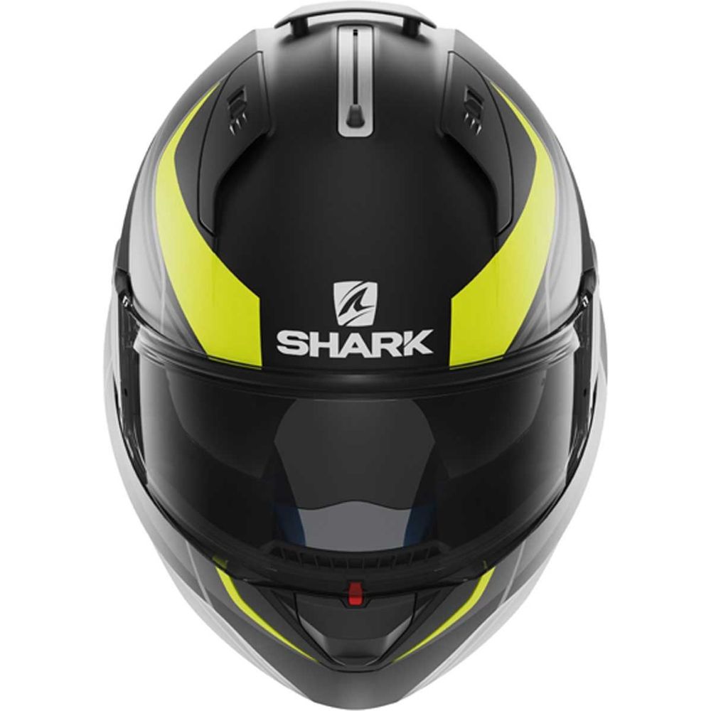 Shark Evo One Krono Full Face Helmet Black / Yellow / White FREE 1 YEAR Returns, FREE UK Delivery | ThrottleChimp