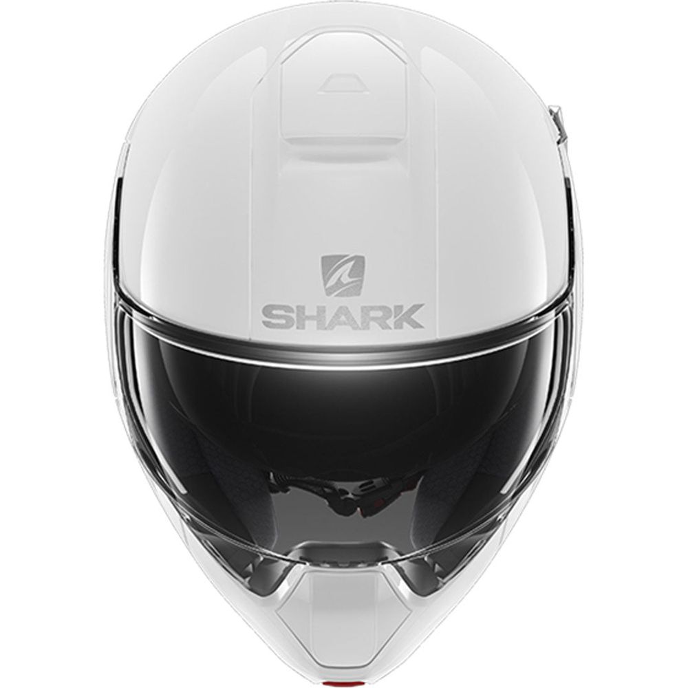 Shark Evojet Blank Full Face Helmet White (Image 3) - ThrottleChimp