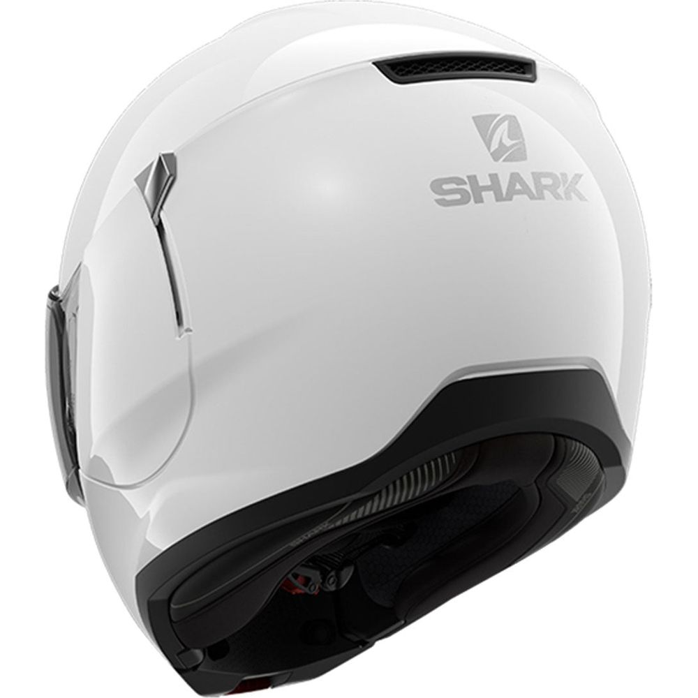 Shark Evojet Blank Full Face Helmet White (Image 4) - ThrottleChimp