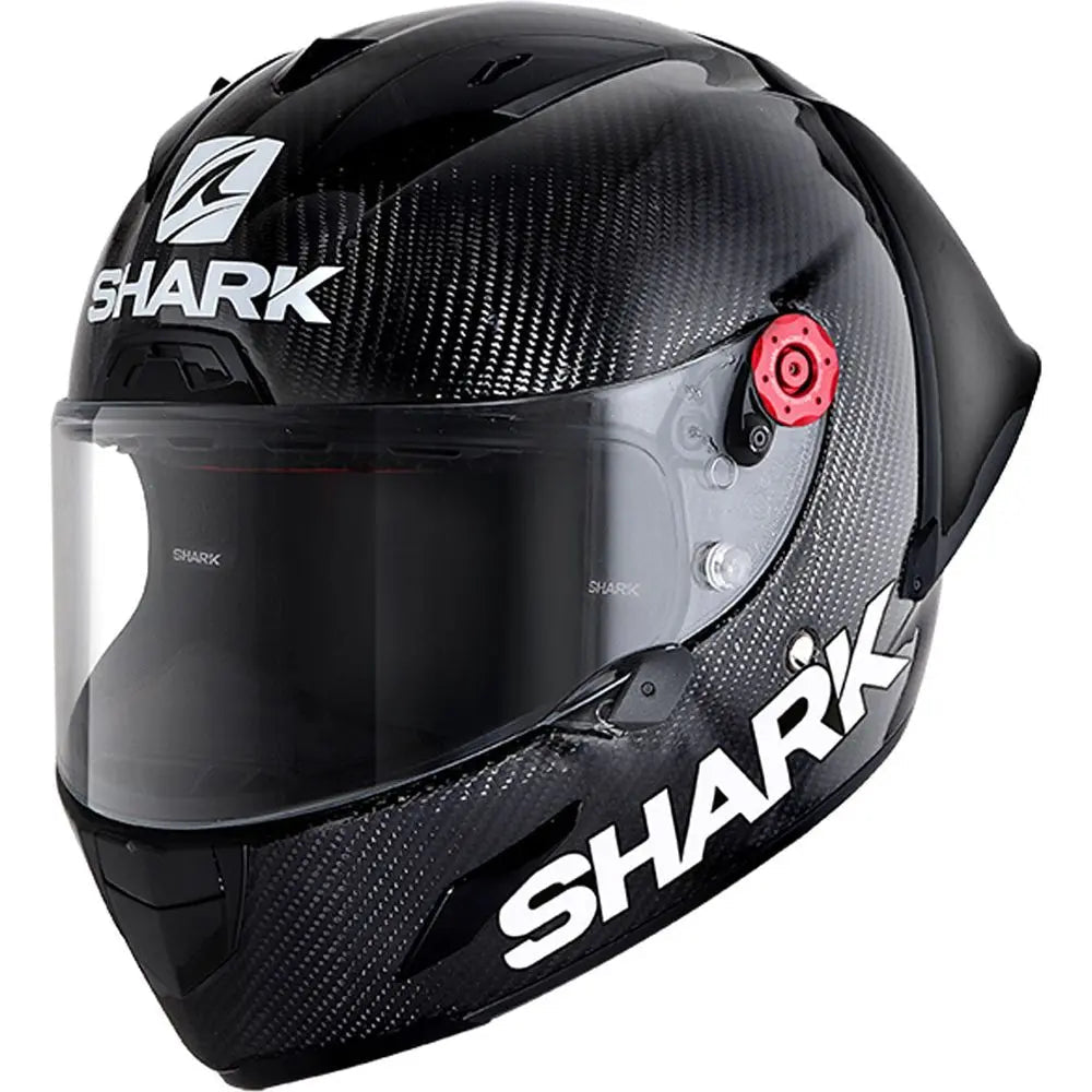 Shark Race R Pro GP FIM Full Face Helmet Carbon / Black FREE 1 YEAR Returns, FREE UK Delivery | ThrottleChimp