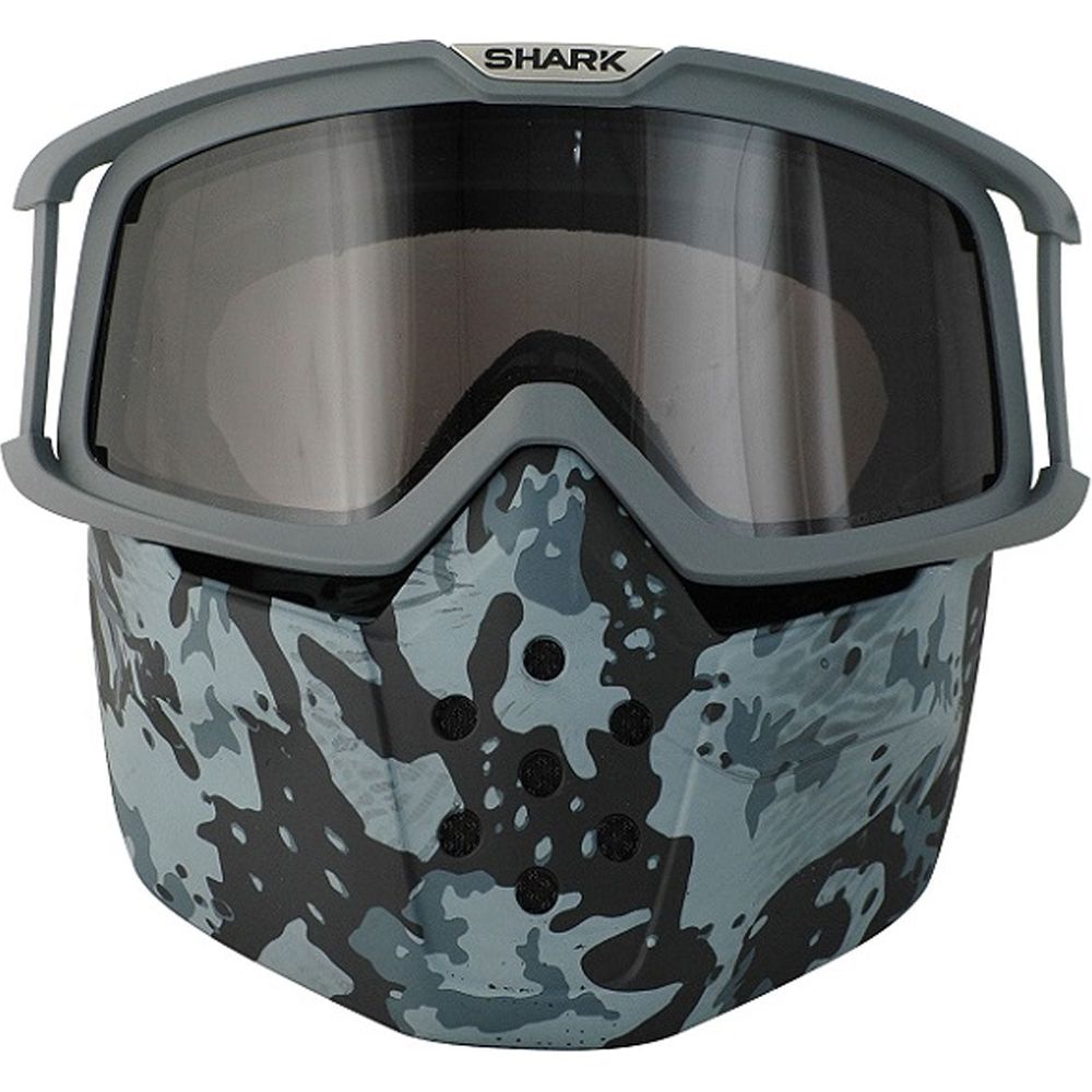 Shark Goggle & Mask Kit Camo Blue / Black For Raw Helmets - ThrottleChimp