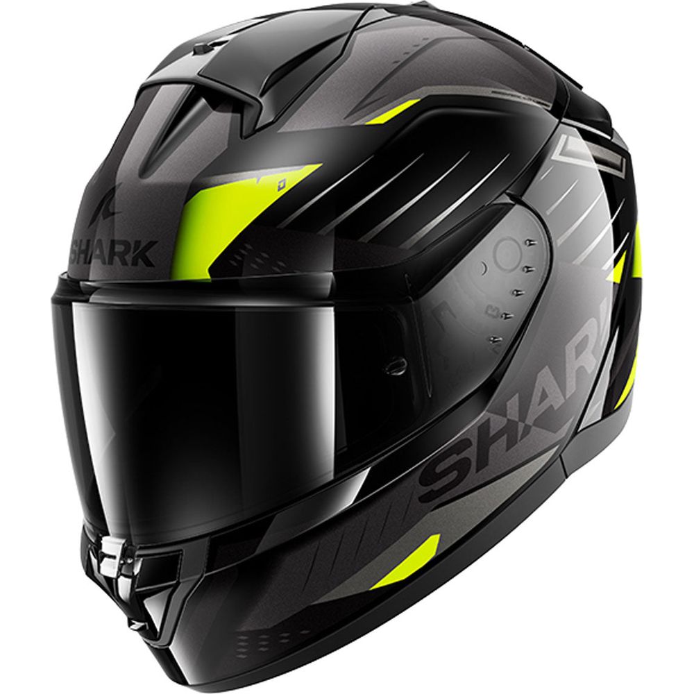 Shark Ridill 2 Full Face Helmet Bersek Black / Grey / Yellow - ThrottleChimp