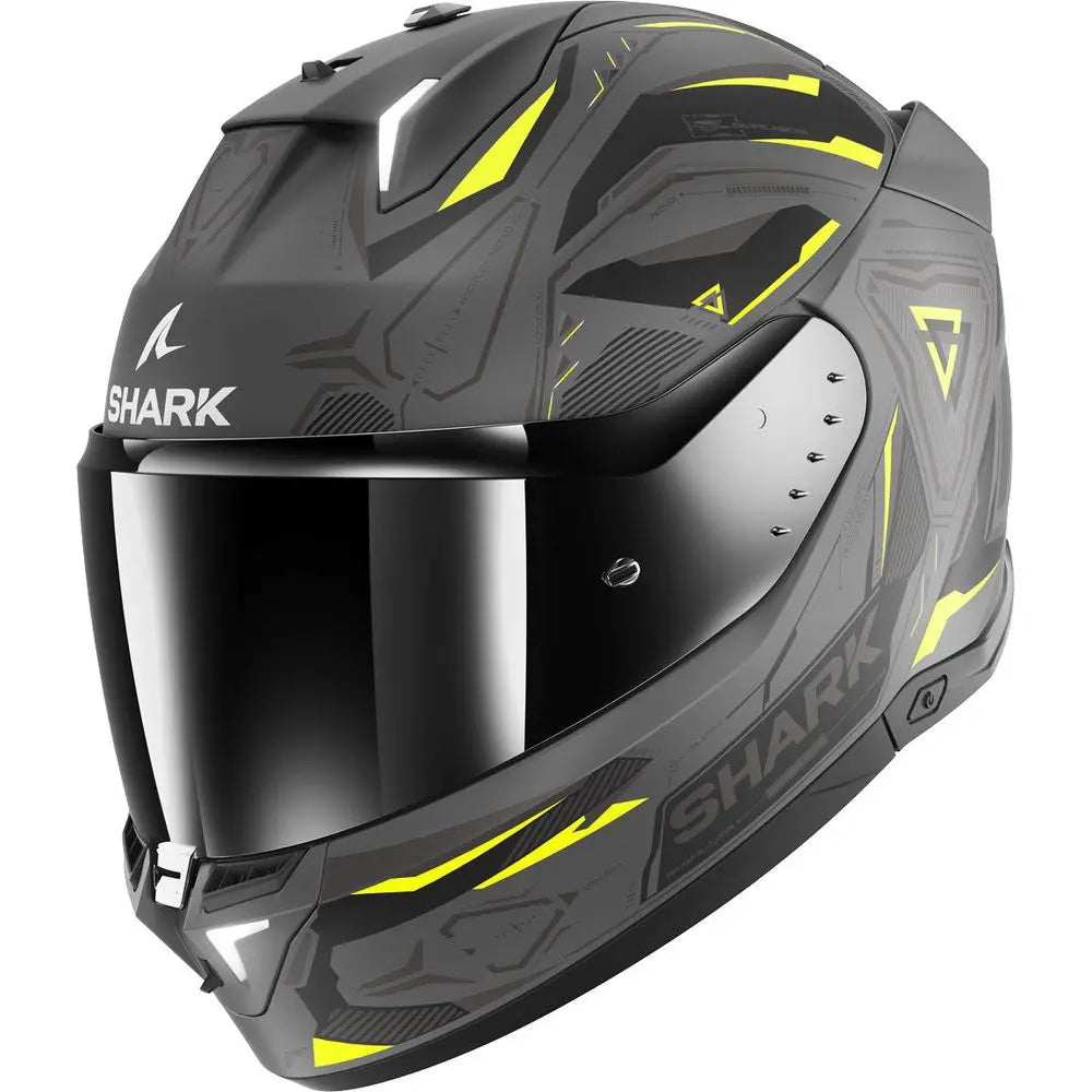 Shark Skwal i3 Full Face Helmet Linik Matt Anthracite / Yellow / Black FREE 1 YEAR Returns, FREE UK Delivery | ThrottleChimp