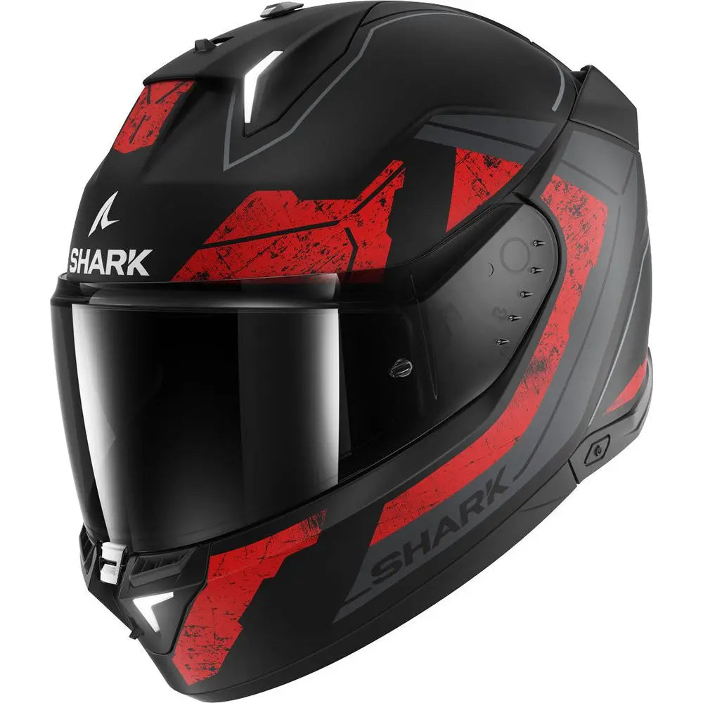 Shark Skwal i3 Full Face Helmet Rhad Matt Black / Chrome / Red - ThrottleChimp