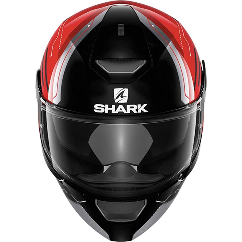 Shark Skwal Warhen Full Face Helmet Black / Red / Black (Image 2) - ThrottleChimp