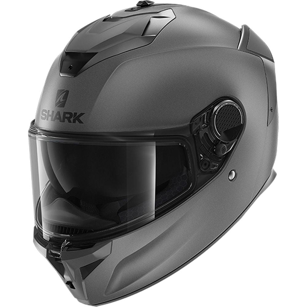 Shark Spartan GT Blank Full Face Helmet Matt Grey - ThrottleChimp