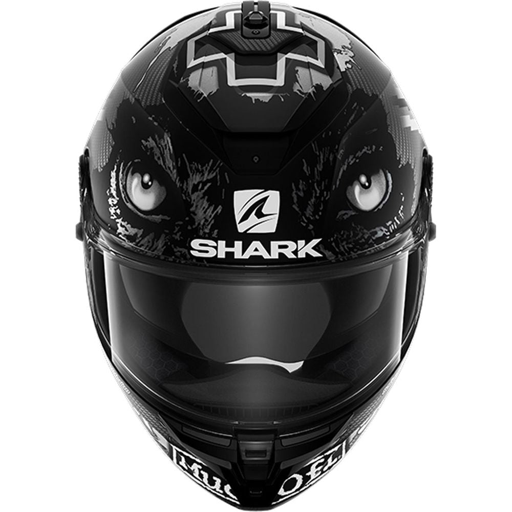 Shark Spartan GT Carbon Redding Full Face Helmet Matt Carbon / White / Anthracite FREE 1 YEAR Returns, FREE UK Delivery | ThrottleChimp