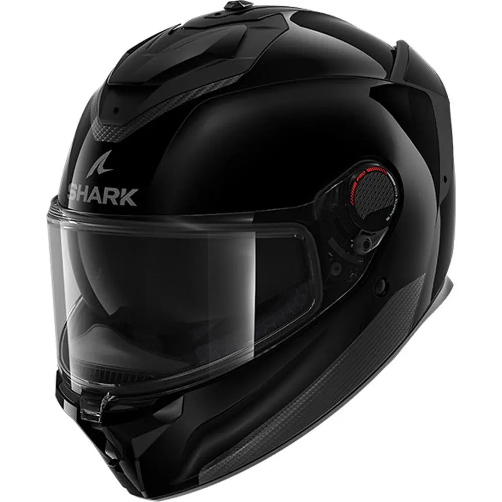 Shark Spartan GT PRO Full Face Helmet Blank Black FREE 1 YEAR Returns, FREE UK Delivery | ThrottleChimp