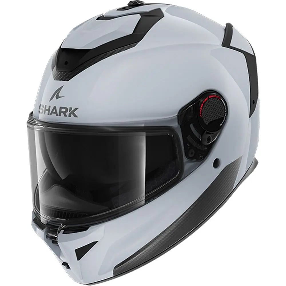 Shark Spartan GT PRO Full Face Helmet Blank White - ThrottleChimp