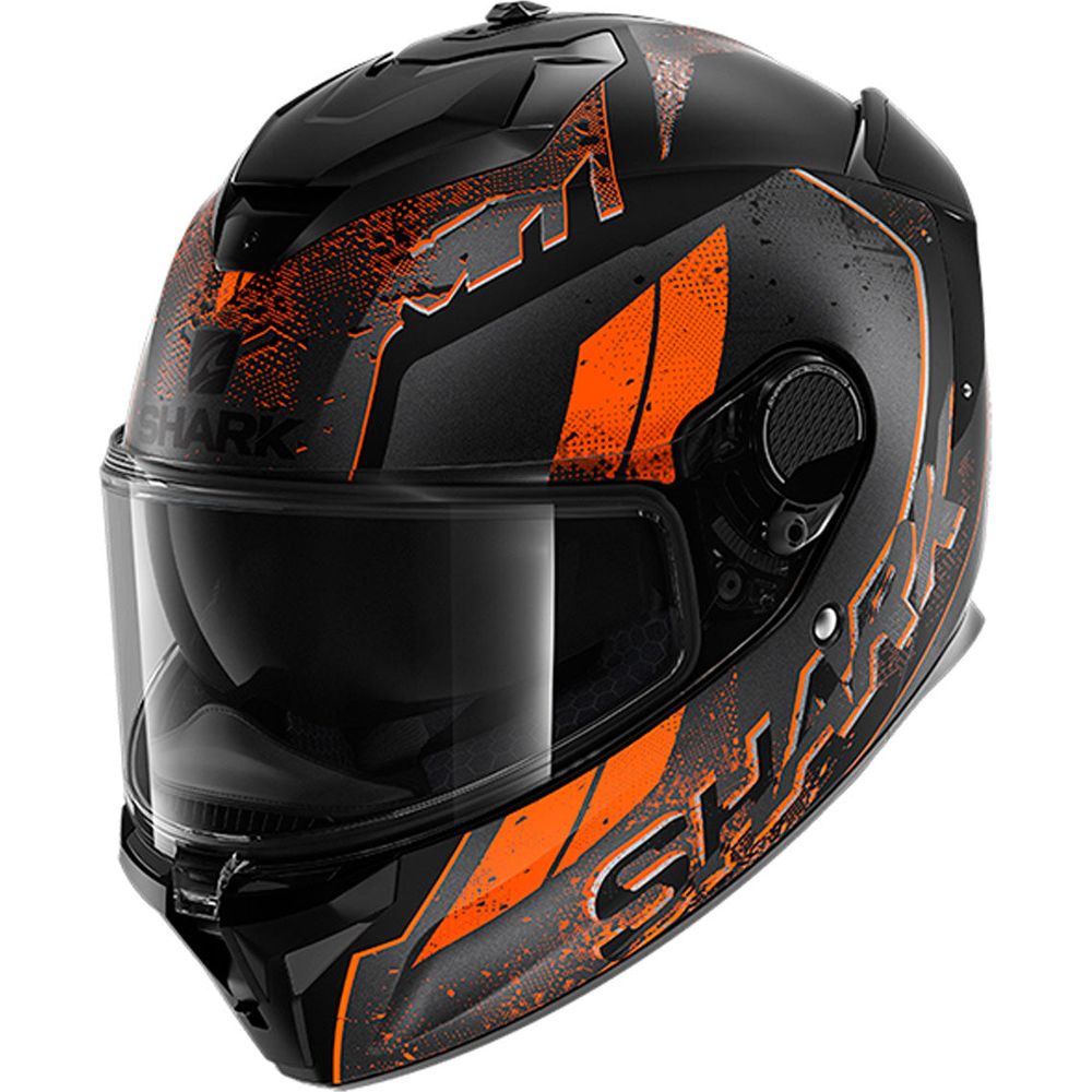 Shark Spartan GT Ryser Full Face Helmet Matt Black / Anthracite / Orange FREE 1 YEAR Returns, FREE UK Delivery | ThrottleChimp