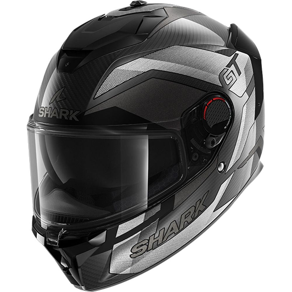 Shark Spartan GT PRO Full Face Helmet Ritmo Carbon / Silver - ThrottleChimp