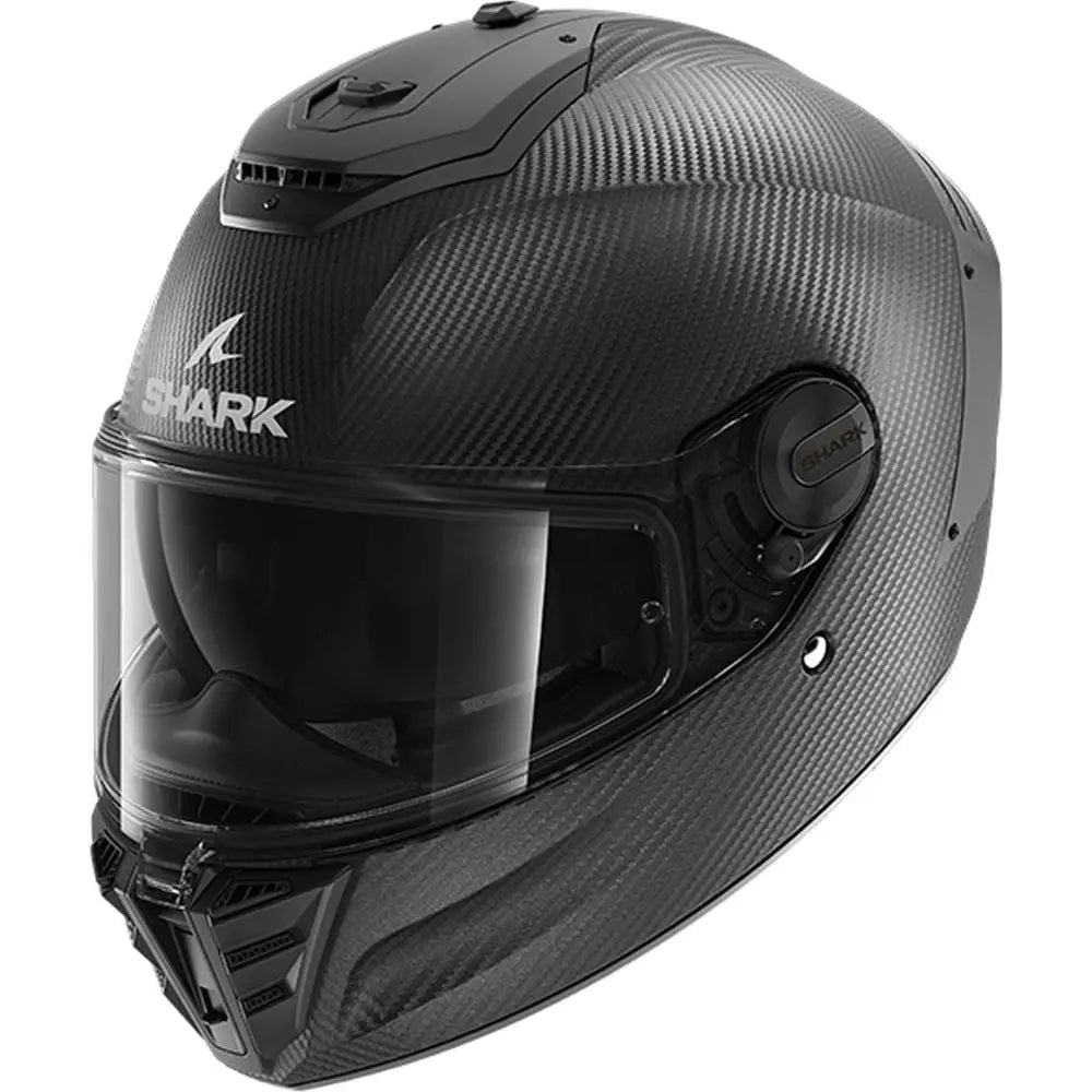 Shark Spartan RS Carbon Full Face Helmet Skin Matt Carbon FREE 1 YEAR Returns, FREE UK Delivery | ThrottleChimp