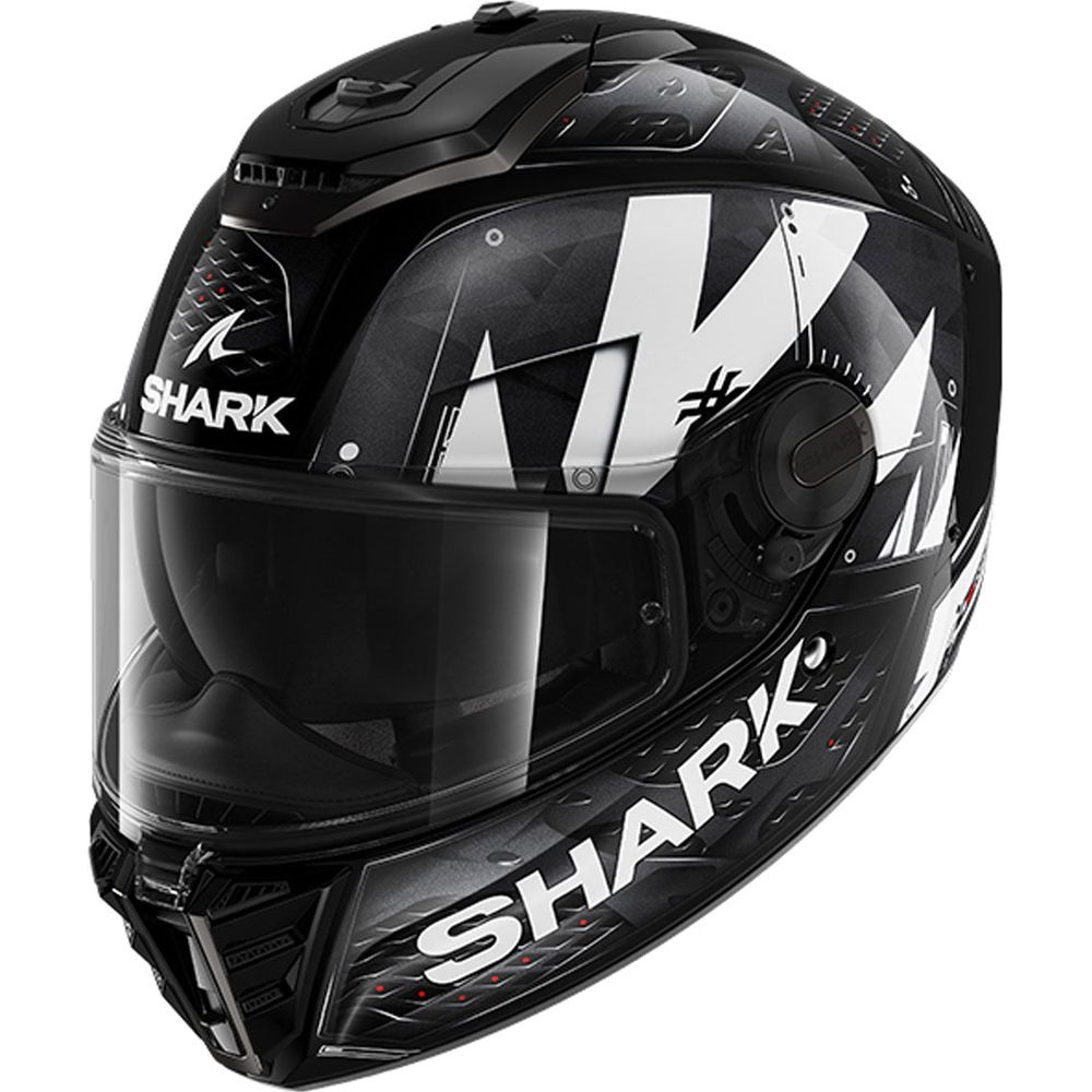 Shark Spartan RS Full Face Helmet Stingrey Black / White / Anthracite - ThrottleChimp