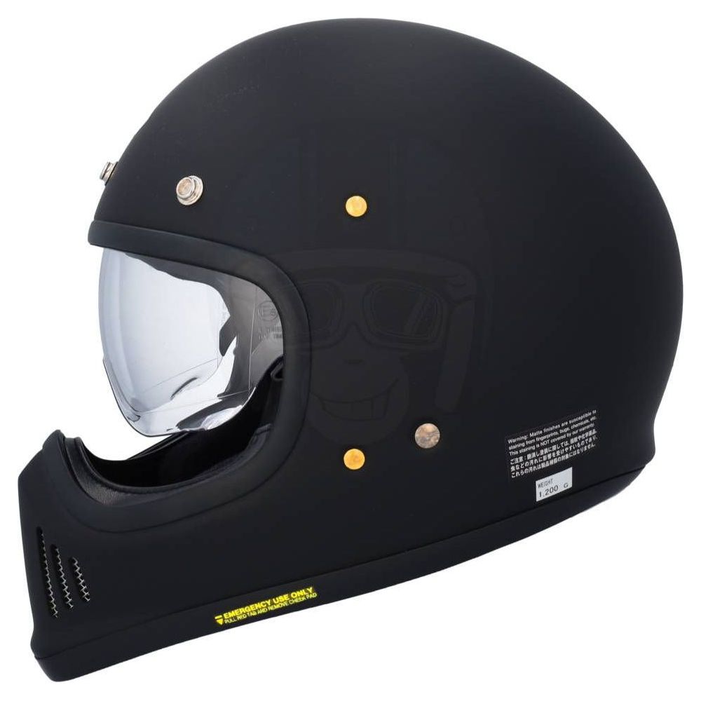 Shoei Ex-Zero Plain Full Face Helmet Matt Black (Image 2) - ThrottleChimp