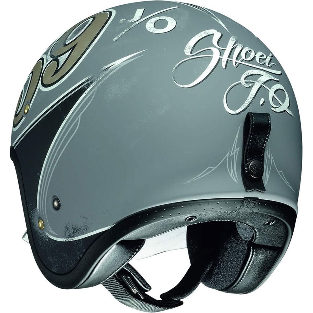 Shoei JO Gratte-Ciel TC-10 Open Face Helmet Black / Grey (Image 3) - ThrottleChimp