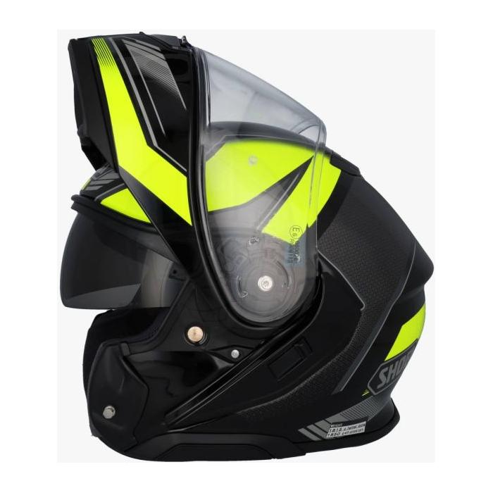 Shoei Neotec 3 Grasp TC3 Flip-Up Helmet Yellow FREE 1 YEAR Returns, FREE UK Delivery | ThrottleChimp