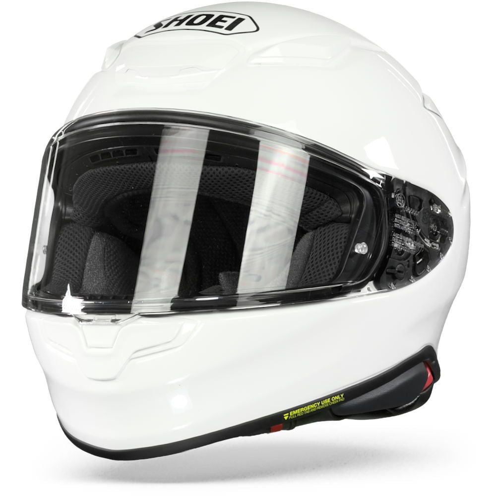 Shoei NXR2 Plain Full Face Helmet White (Image 2) - ThrottleChimp