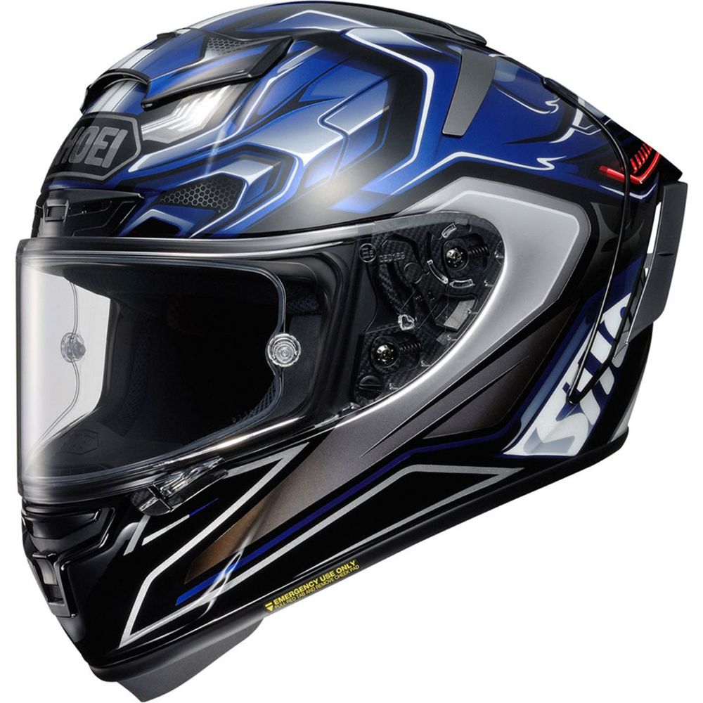 Shoei X Spirit 3 Aerodyne TC-2 Full Face Helmet Black - ThrottleChimp